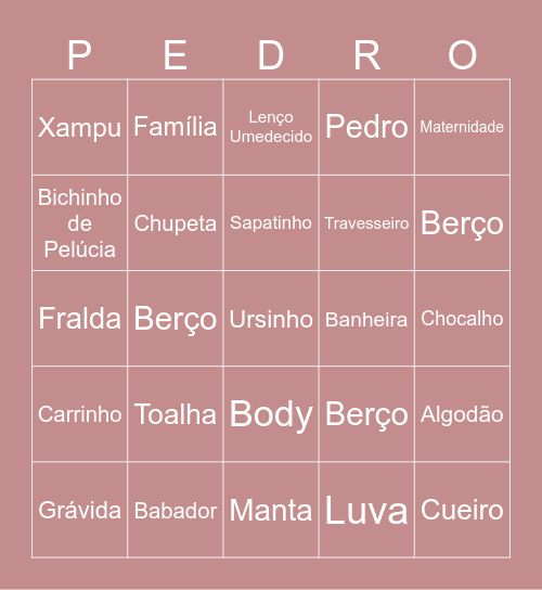 BINGO DO Bingo Card