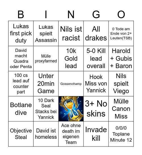 TSBíngo Volume 3 Bingo Card