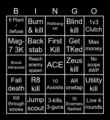 CS2 BINGO Card