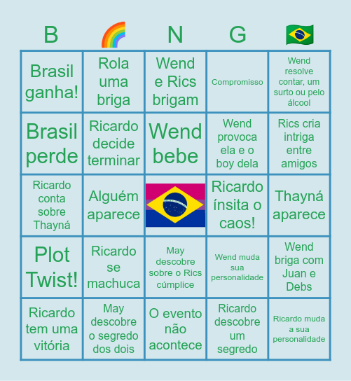 Bingo Copa Bingo Card