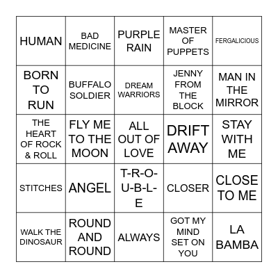 TBA Bingo Card