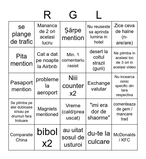 Lenghel Bingo Card