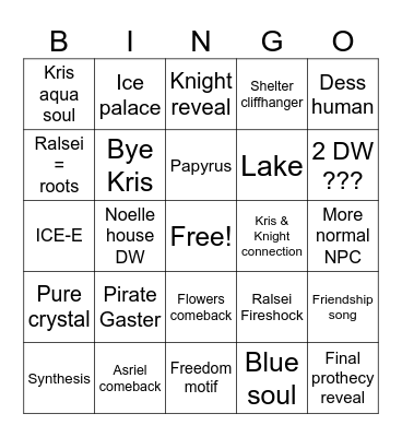 Bingus Bingo Card