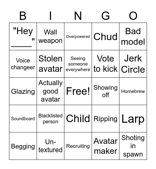 Imperial siege Bingo Card