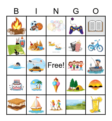 Summer Bingo Card