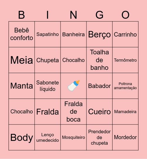 BINGO DA MOANA Bingo Card