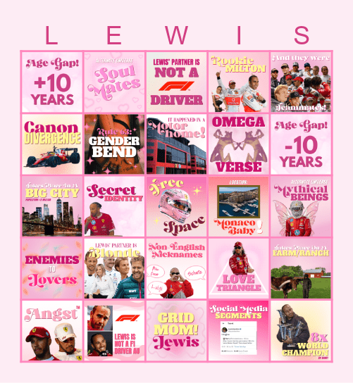 Lovin' Lewis Fest Bingo - SFW Edition! Bingo Card