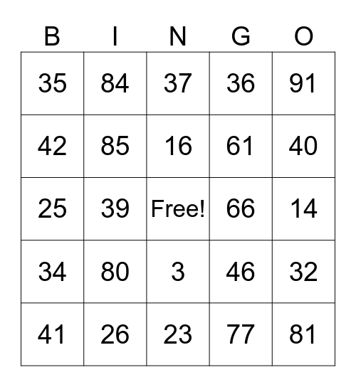 LUY GONZAGA Bingo Card