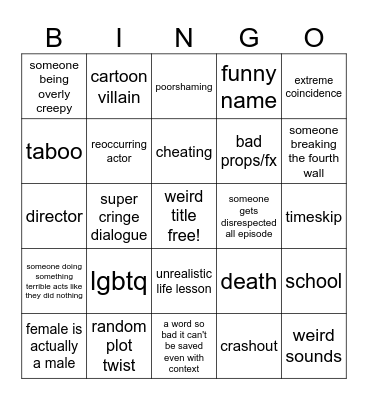 tommorow's teachings bingo Card