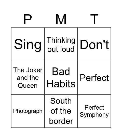 Info Session: Practice Management Function Bingo Card
