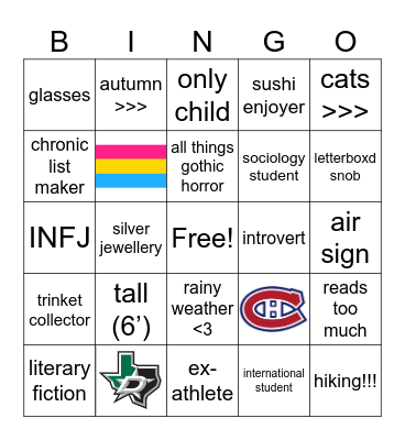 bec’s bingo Card