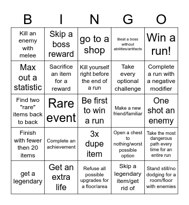 Bingo Card