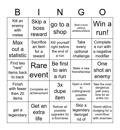 Bingo Card