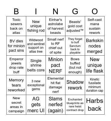 3.29 Bingo Card