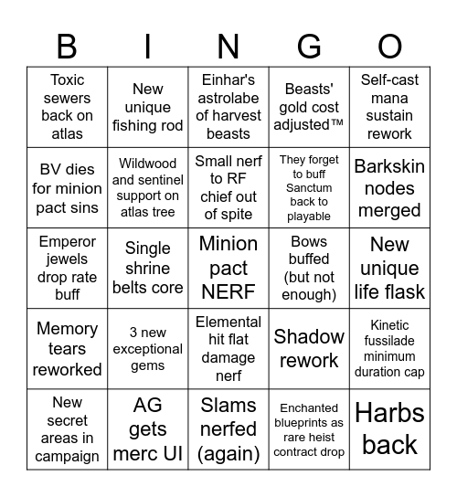 3.29 Bingo Card