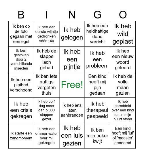 Wamoet Bingo 2026 Bingo Card