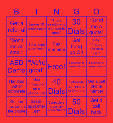 Phone Block Bingo Card