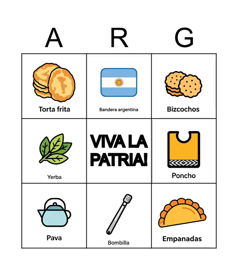 BINGO PATRIO Bingo Card