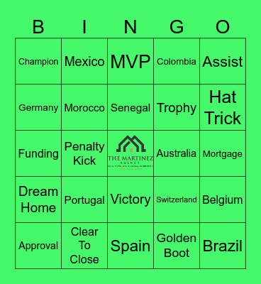 THE MARTINEZ AGENCY Bingo Card