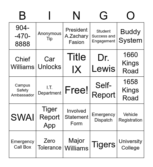 Bingo Card