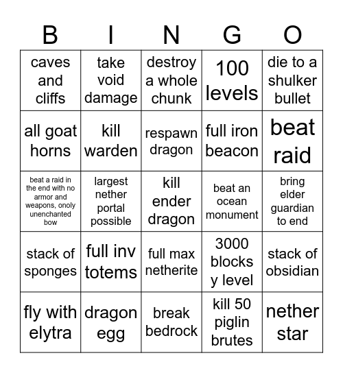 Untitled Bin Bingo Card