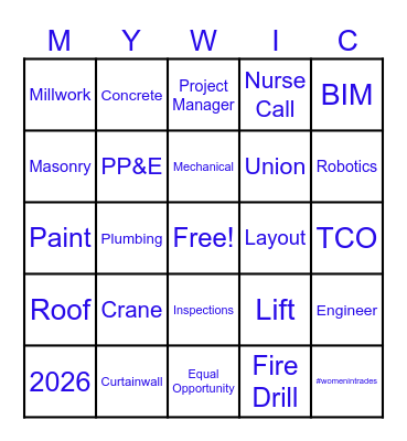 Construction Bingo Card