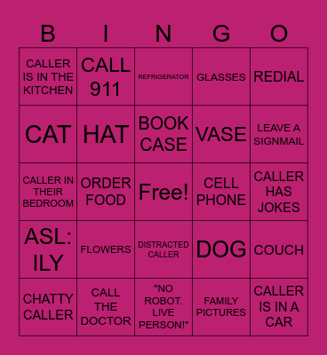 I SPY Bingo Card