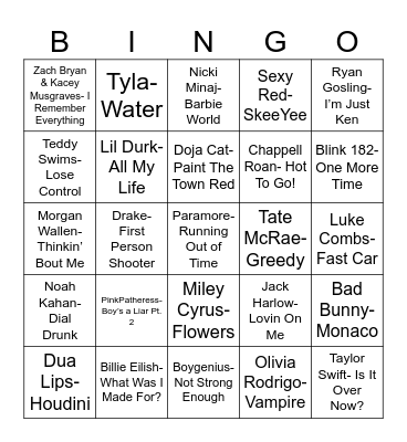 Radio Bingo Class 2023 Bingo Card