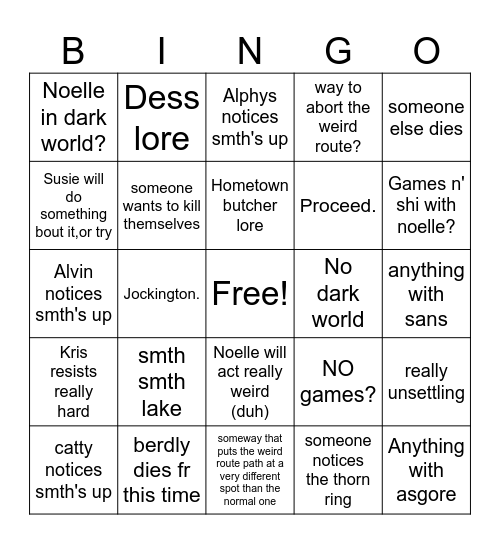 DELTAEVIL!!!!!!!!!!!!!!!!!!!!!! Bingo Card