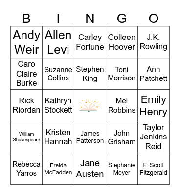 Library Bingo Card