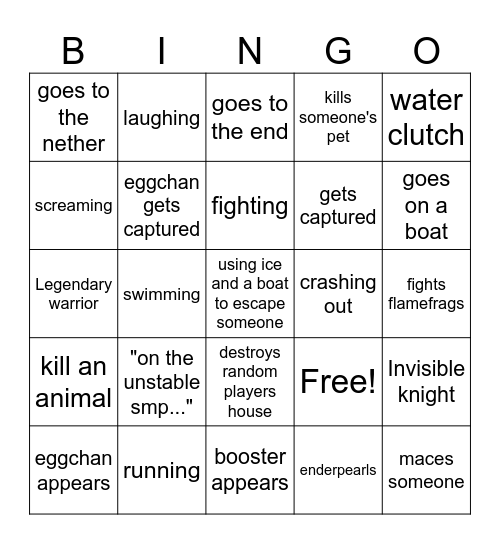 Wemmbu Bingo Card