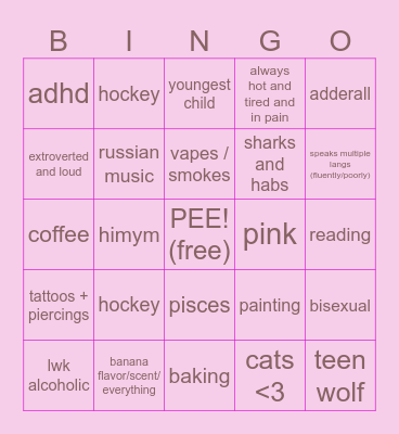 luna bingo Card