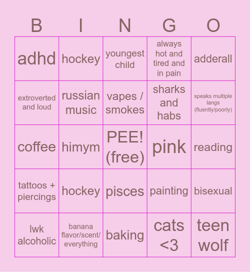 luna bingo Card