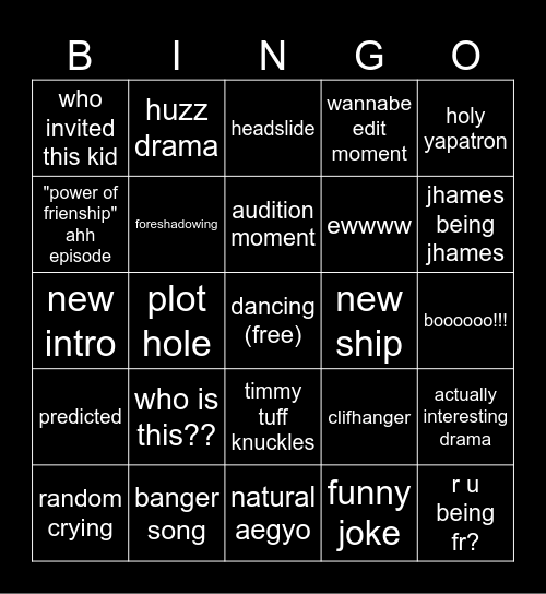 TNS BINGO Card