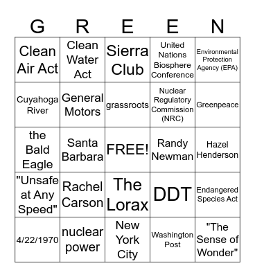 E-Bingo! Bingo Card
