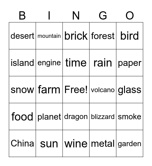 Infinite craft bingo Card