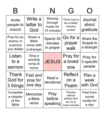 BELIEVER BINGO! Bingo Card