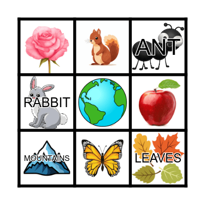 PLANET EARTH Bingo Card