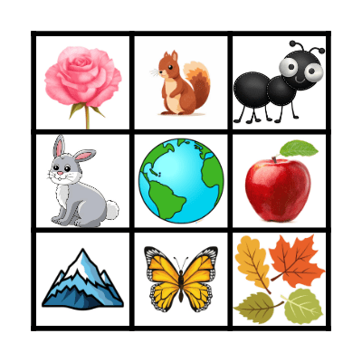 PLANET EARTH Bingo Card