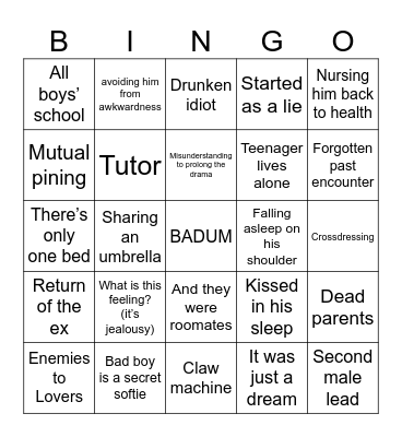 BL Bingo Card