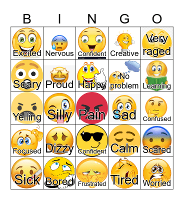 Zones of Regulation BINGO Card