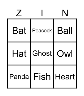 Nolan Zingo Board Bingo Card