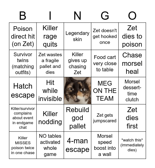 Zet's BLACK BANQUET Bingo Card