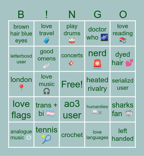 mads bingo ‼️ Bingo Card