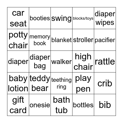 Hank-A-Doodle Bingo Card