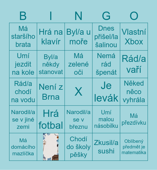 LIDSKÉ BINGO Card