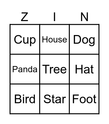 Loren Zingo Board Bingo Card