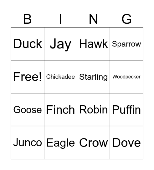 July Word Bingo Card