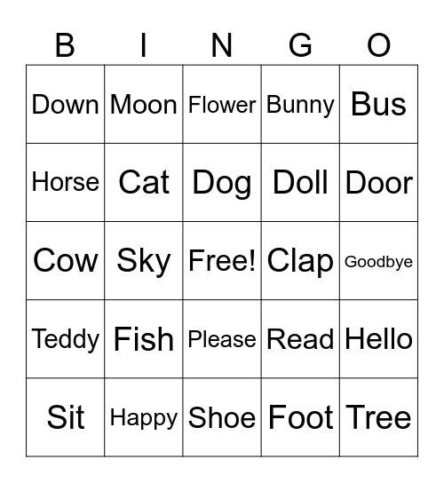 Christine Bingo Card