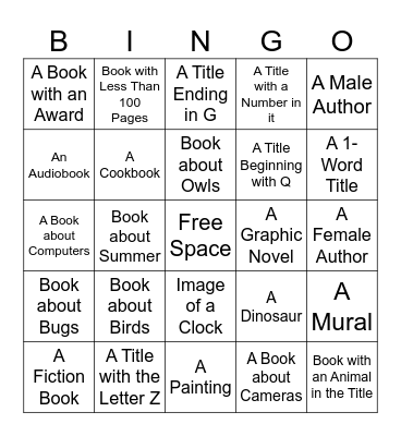 Library Bingo! Bingo Card